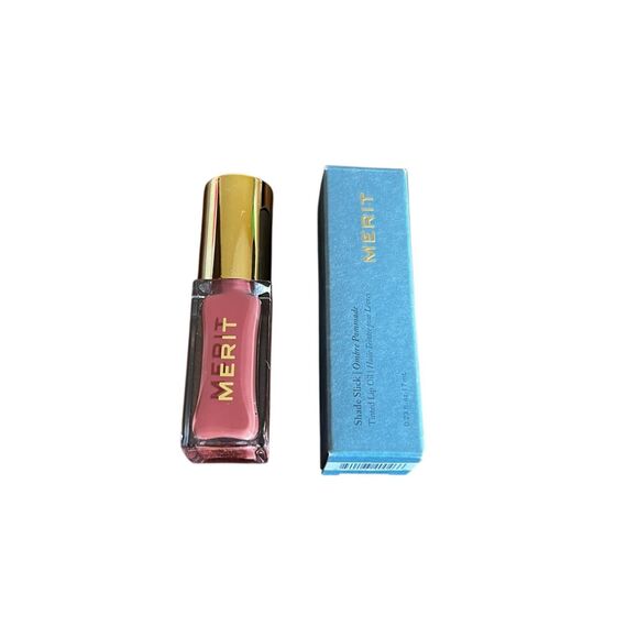 MERIT Shade Slick Hydrating Tinted Lip Oil moisturizing 0.23fl oz - Picture 2 of 3